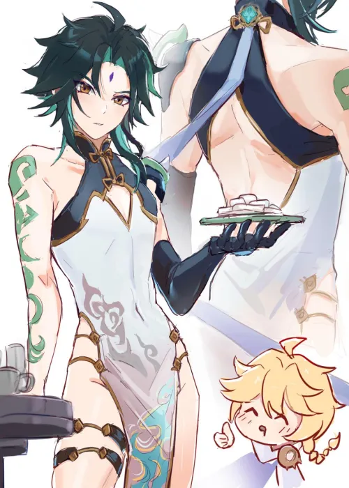 Xiao serving tea (24浮浮) Thumbnail