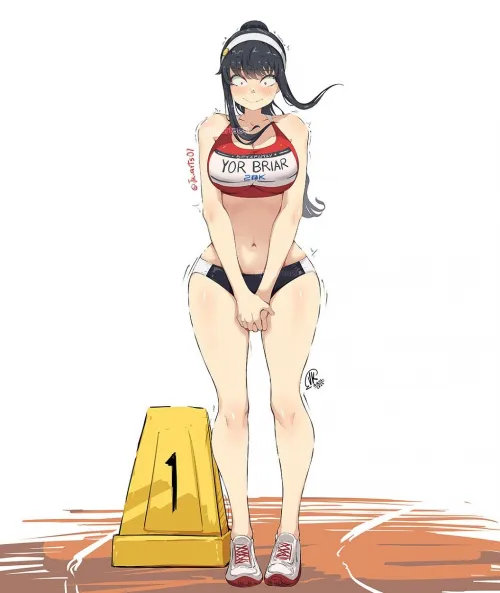 Yor getting ready for the race (By JK_Arts.) Thumbnail