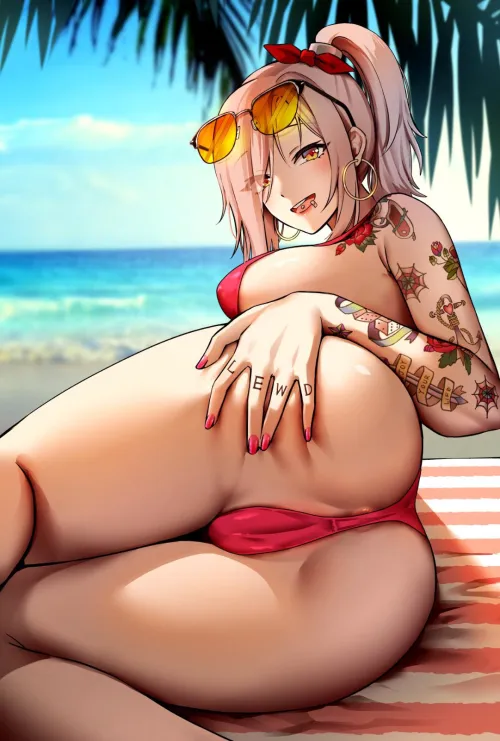 You only need to slide her undies down so you can eat her pussy before fucking her (Fefe) [Indie VTuber] Thumbnail