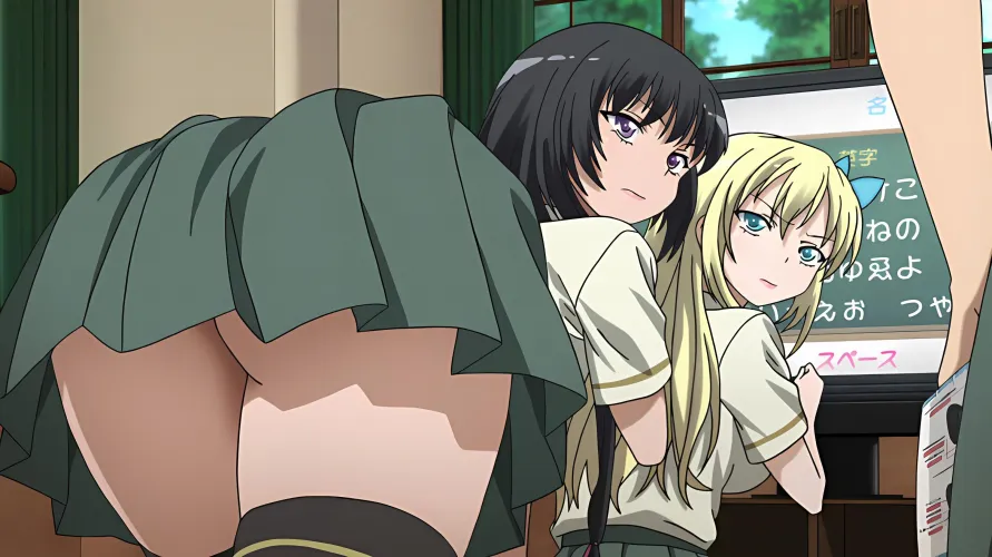 Yozora's going commando under there, it seems [Haganai] Thumbnail