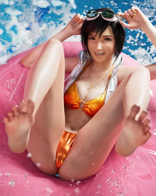 Yuffie having fun at the beach (Billy) Thumbnail