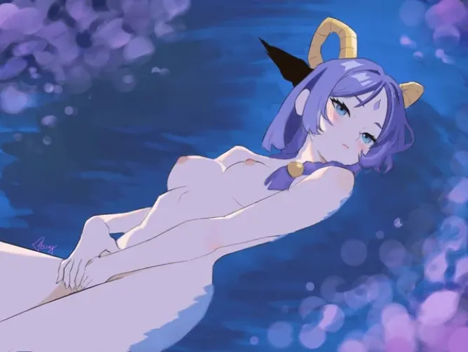 Yunara laying down(GloomyKitty) Thumbnail