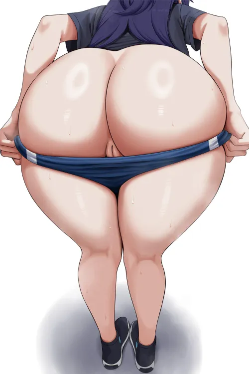 Yuuka showing off her 100kg assets (tyrzul) Thumbnail