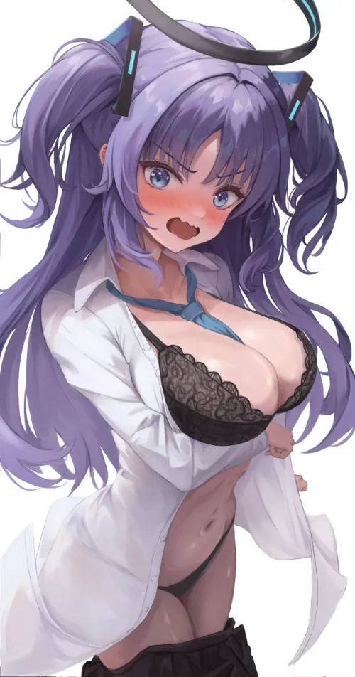 Yuuka undressing Thumbnail