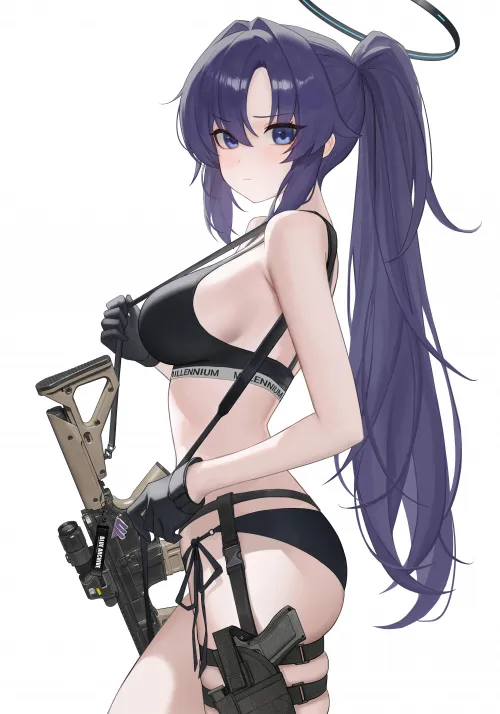 Yuuka with rifle (heine0416) Thumbnail