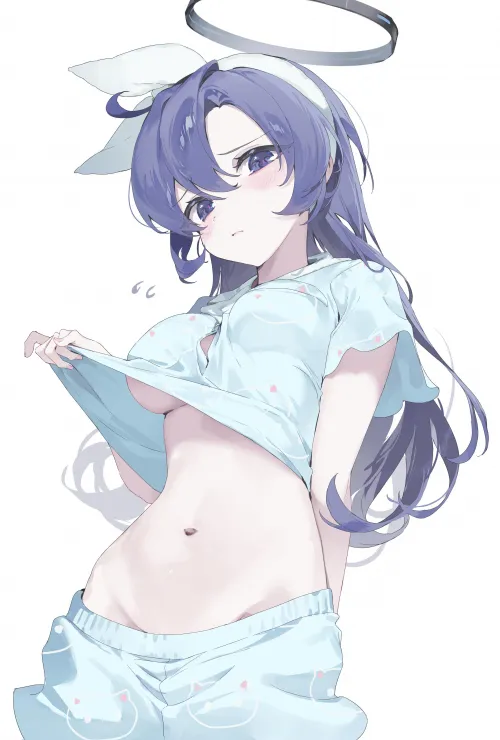 Yuuka's delicious midriff Thumbnail